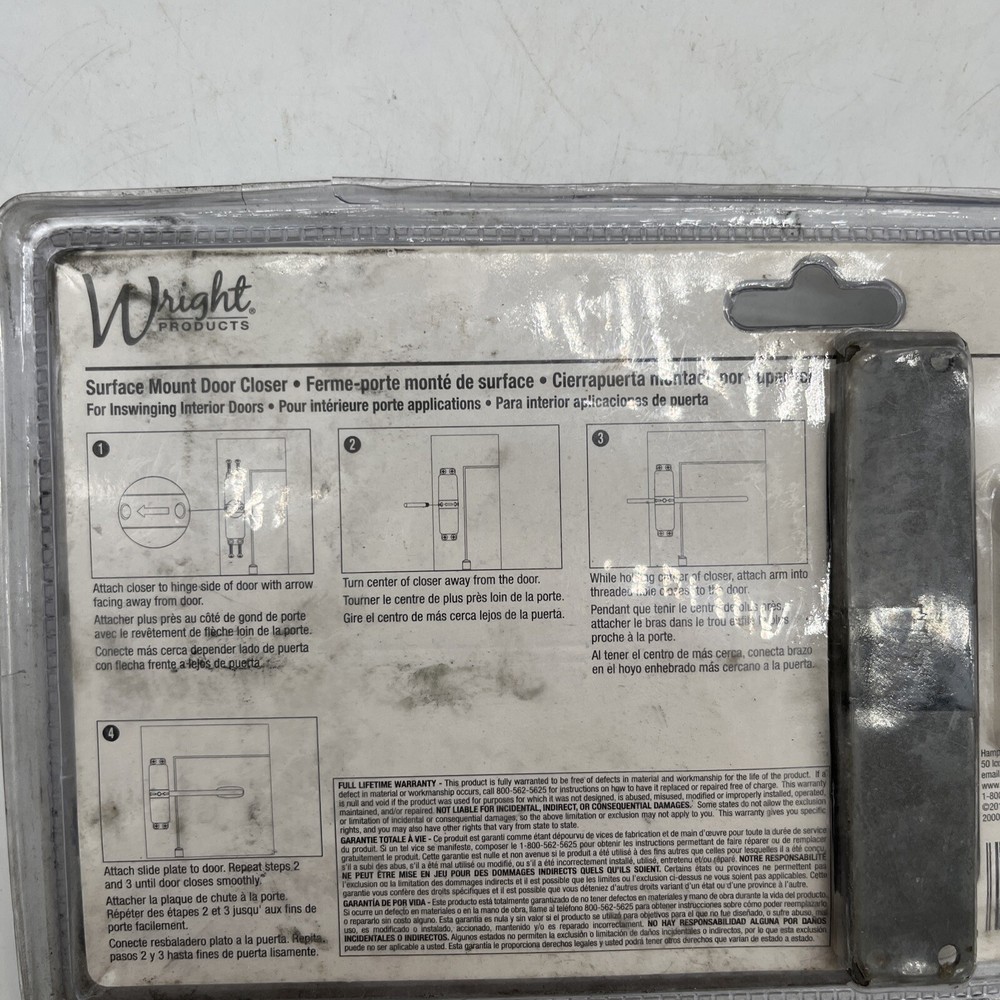 Wright Products Surface Mount Vertical Door Closer (VWC50BZ)