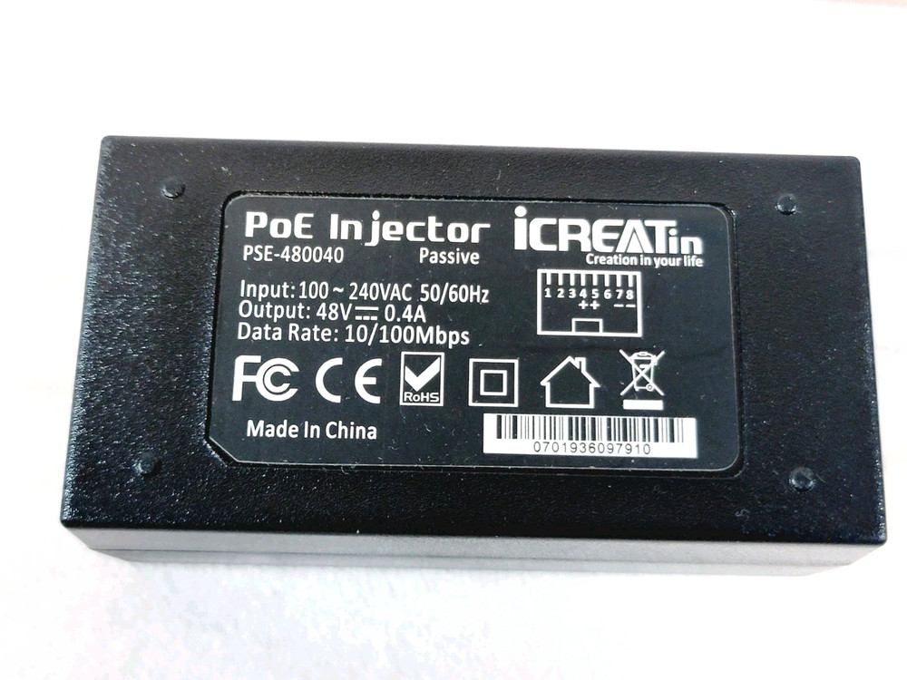 ICREATin POE Injector PSE-480040G 24 Watt