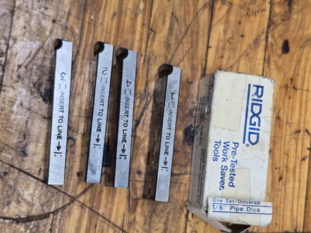 Ridgid 1/8" NPT Universal Pipe Threader Dies NEW