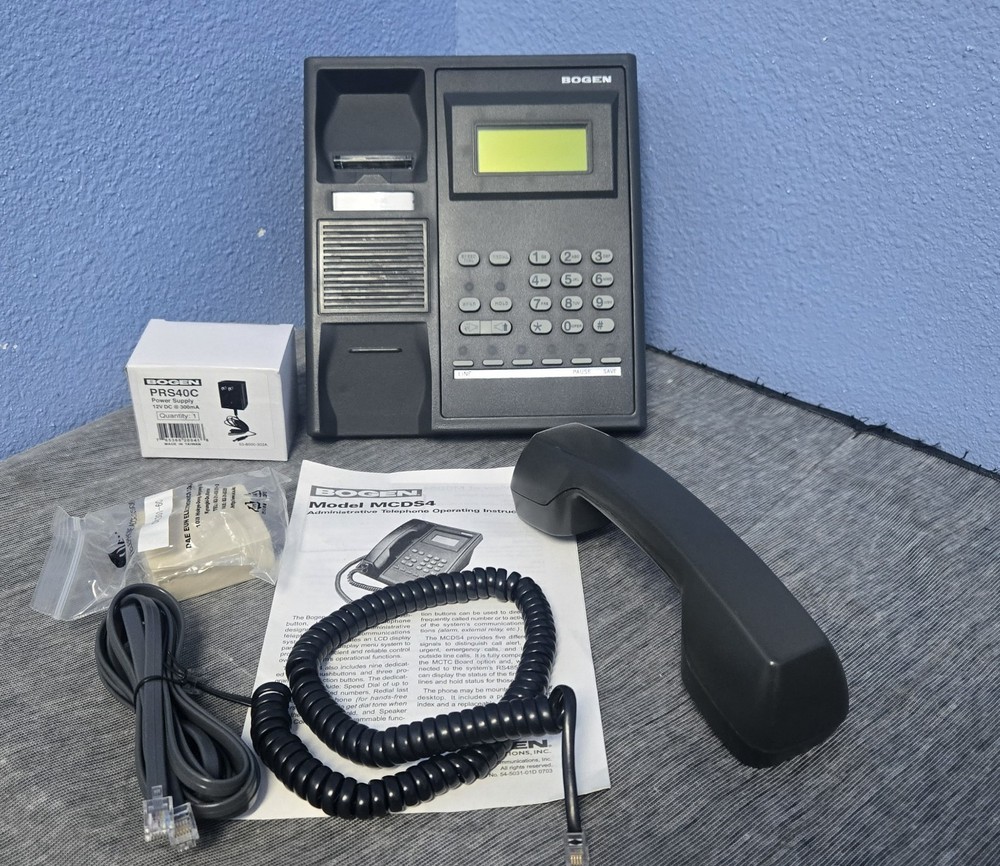 BOGEN M/ MSDS4 MC2000 ADMINISTRATIVE DISPLAY PHONE W/ ACCESSORIES (BINX001C)