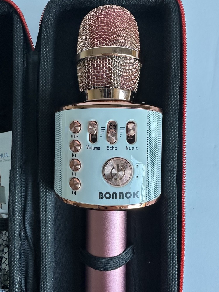 BONAOK Karaoke Wireless Microphone Bluetooth, Handheld Karaoke Machine