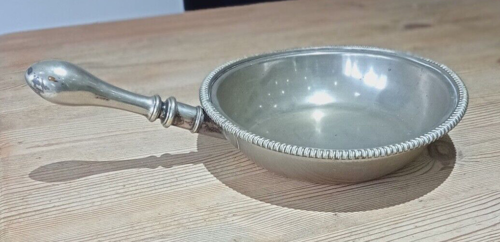 Silver plated ? warming or chafing pan 27cm rim
