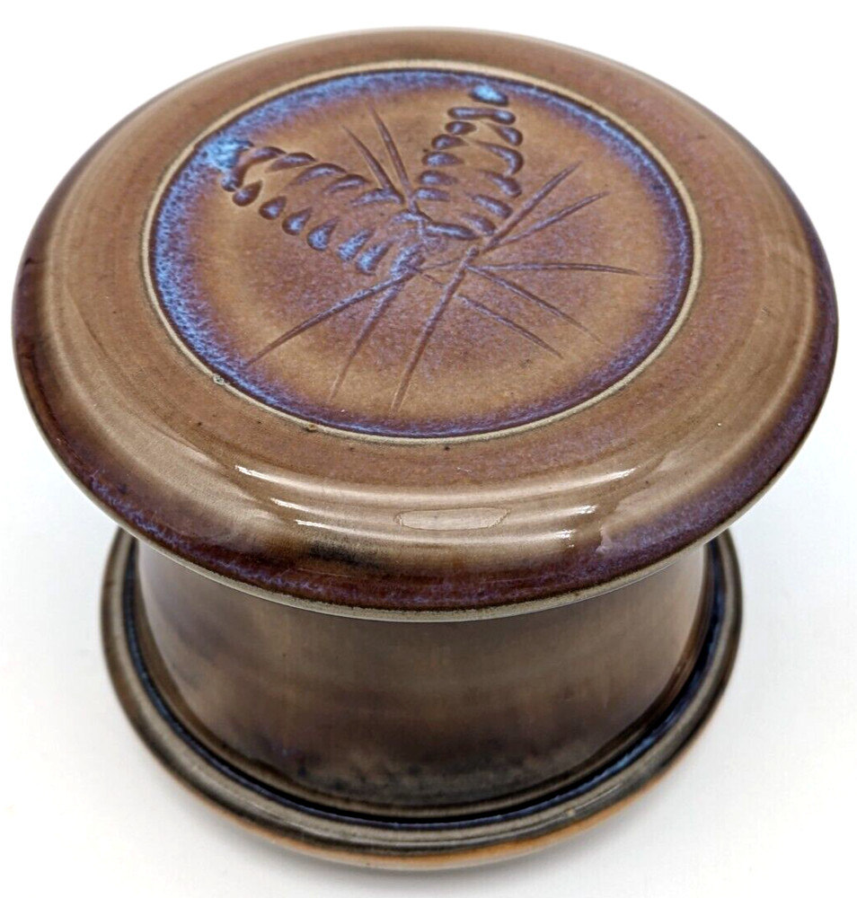 Classy Lines Pottery Studio Crafted Pinecone Glazed Butter Bell