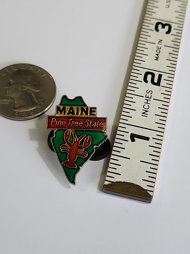 Maine Souvenir Lapel Hat Jacket Pin The Pine Tree State