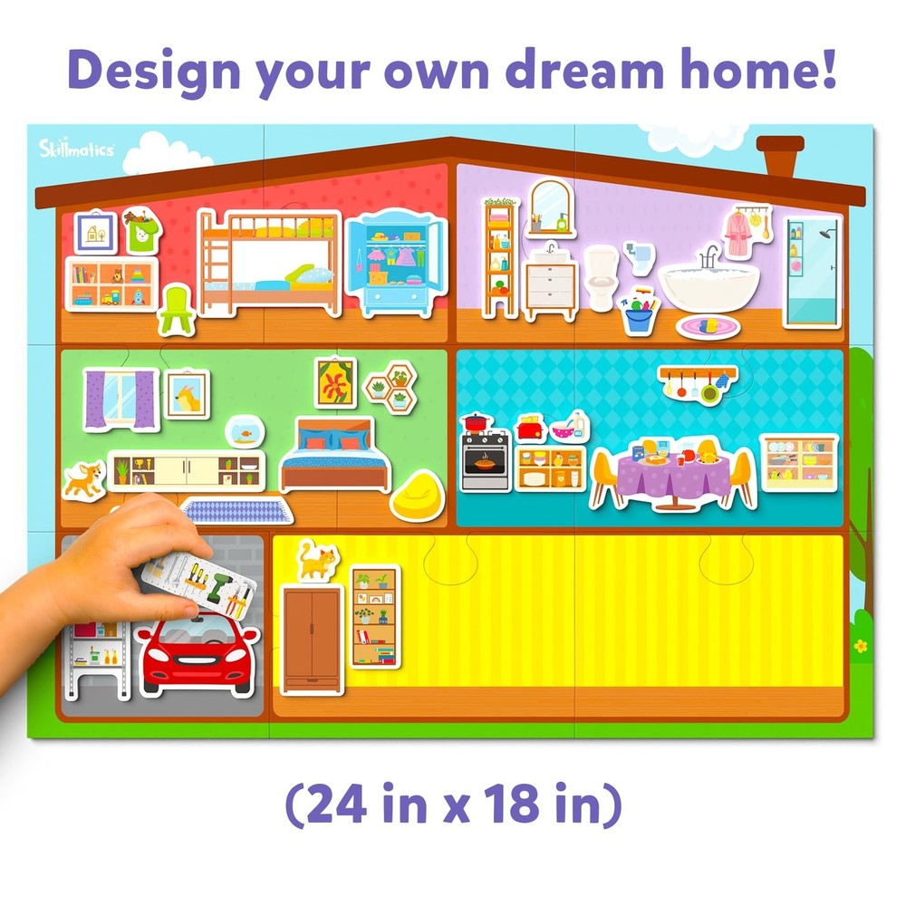 Skillmatics Creative Toy Magnetopia - Design Your Home, Interactive Pretend...