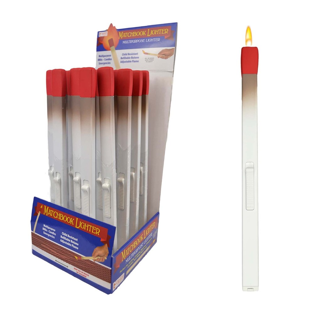 G.E.I.® Matchbook Multipurpose BBQ Lighter, Matchstick-shaped, 20ct Display