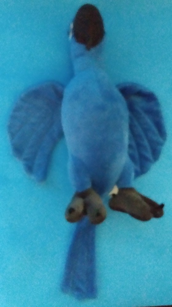 Plush Royal Blue Parrot Bird