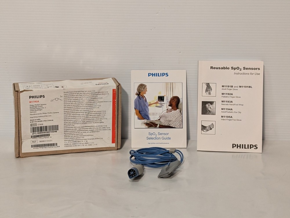 Philips M1192A Pediatric Soft SpO2 Sensor Original w/ Packing