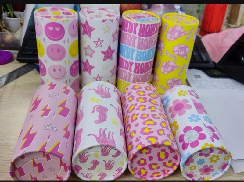 Car Cup Holder Tissue Tubes – 16 Pack Refillable Round Tissue Containers