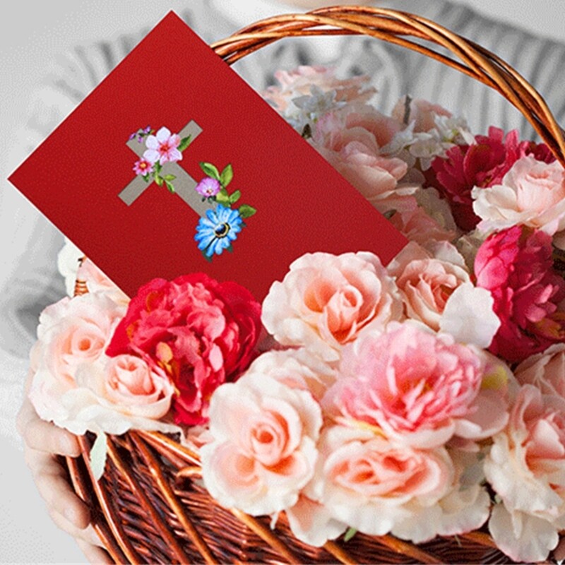 3D Greeting Card Popup Easters Card,Religious Crosses Easters Card with Envelope
