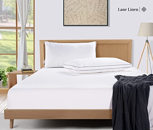 Bed Pillows Standard Size Set of 2, Medium Soft Standard (2 Pack) White