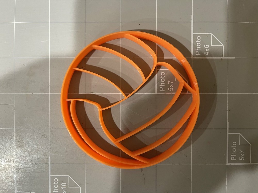 Volleyball cookie cutter