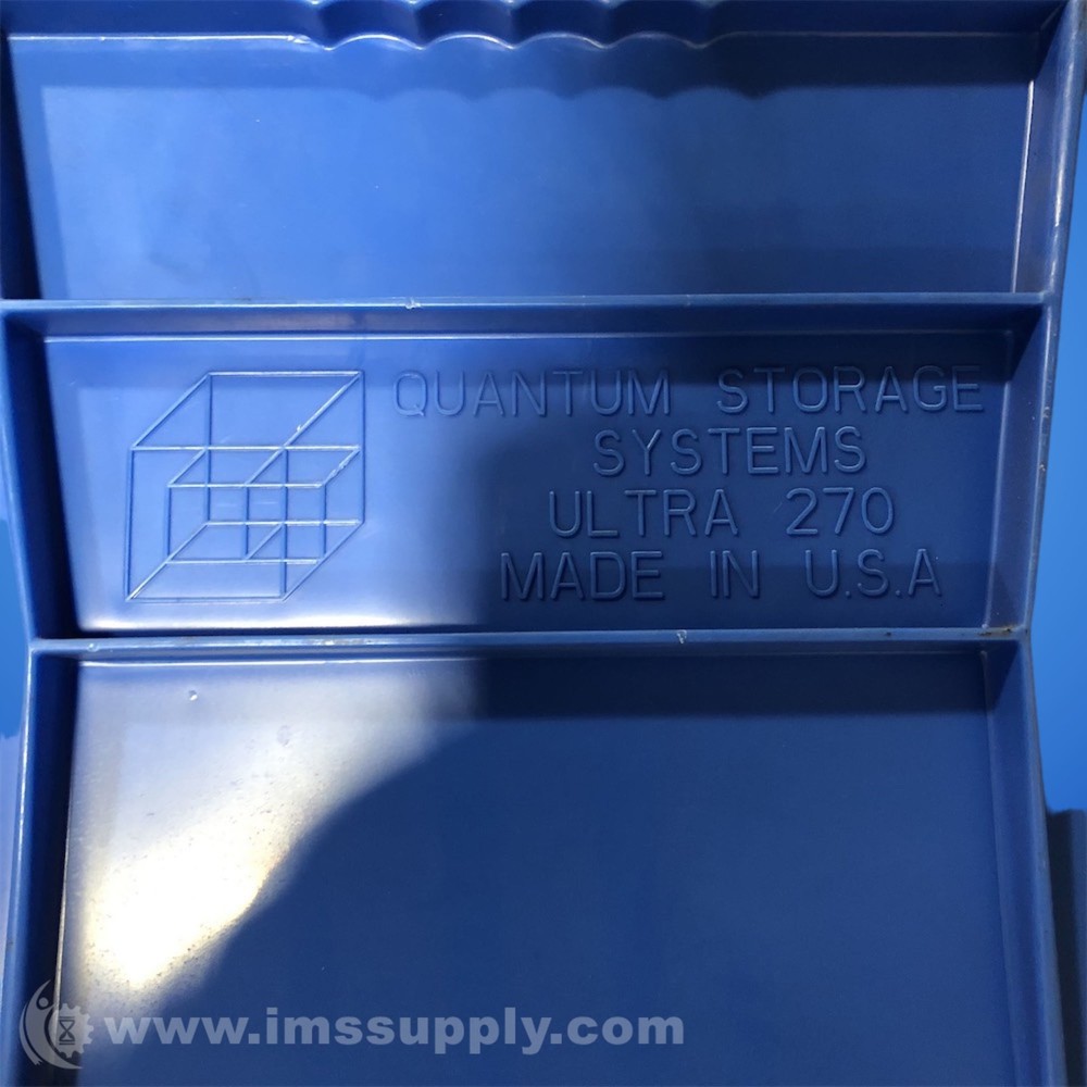 Quantum Storage Systems Ultra 270 Storage Bin, Blue, USIP