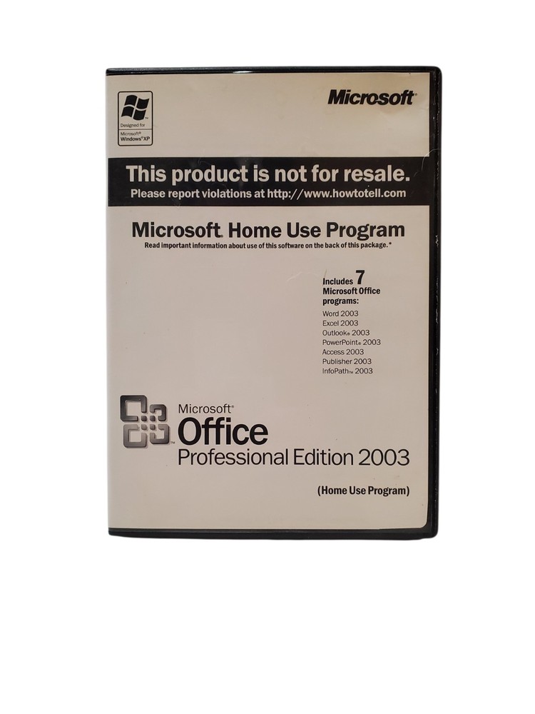 Microsoft Office Professional Edition 2003 Home Use Program with Product Key OEM