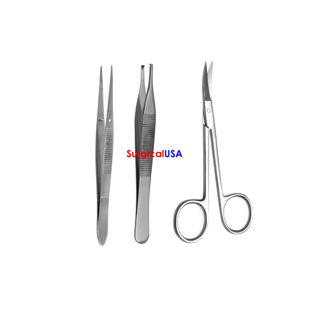Animal Health Tools Instruments Iris Scissors Splinter Forceps Adson Forceps