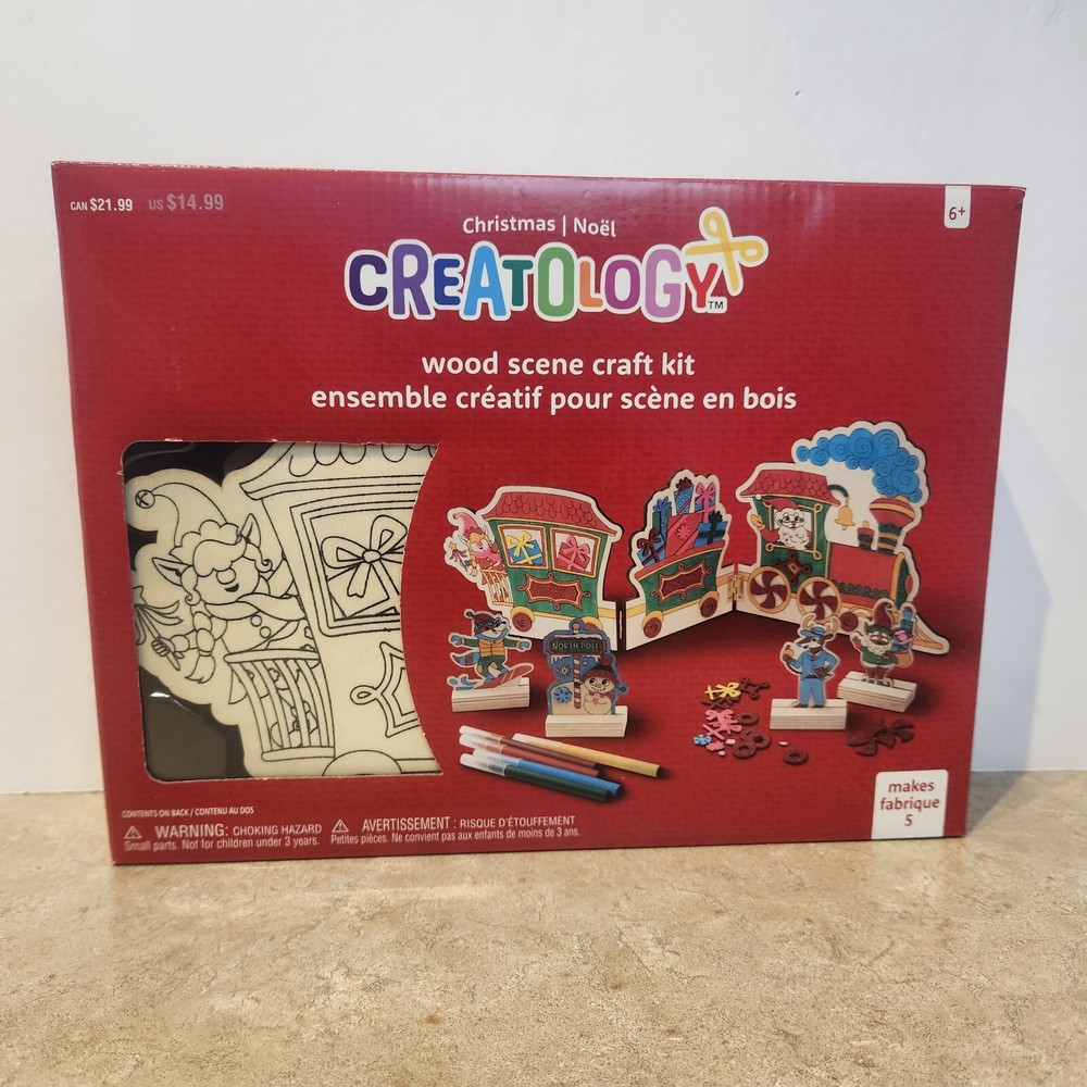 Creatology Christmas Wooden Train Kid Craft Kit