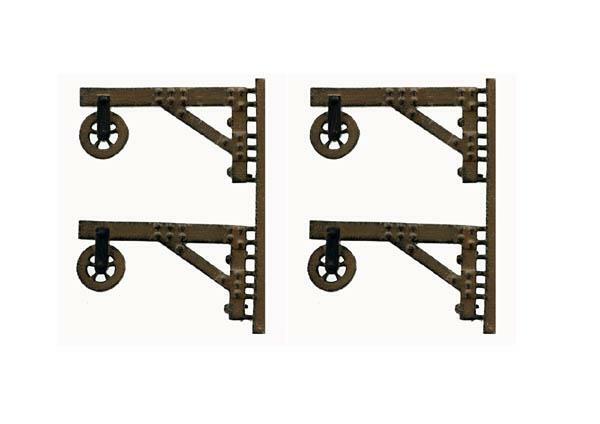 Building Loading HOIST 4 pack Great for Loading Docks, Comes Finished N Scale