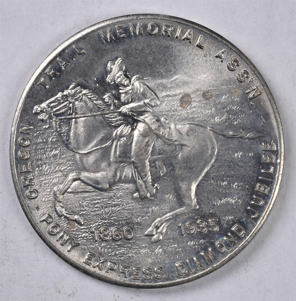 1935 Pony Express Diamond Jubilee So Called Half Dollar