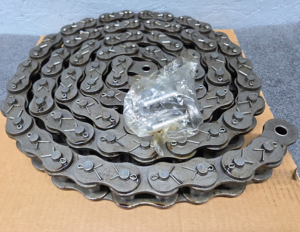 Renold 120 Cotter Roller Chain 10ft, 1.5" Pitch, Connecting Link