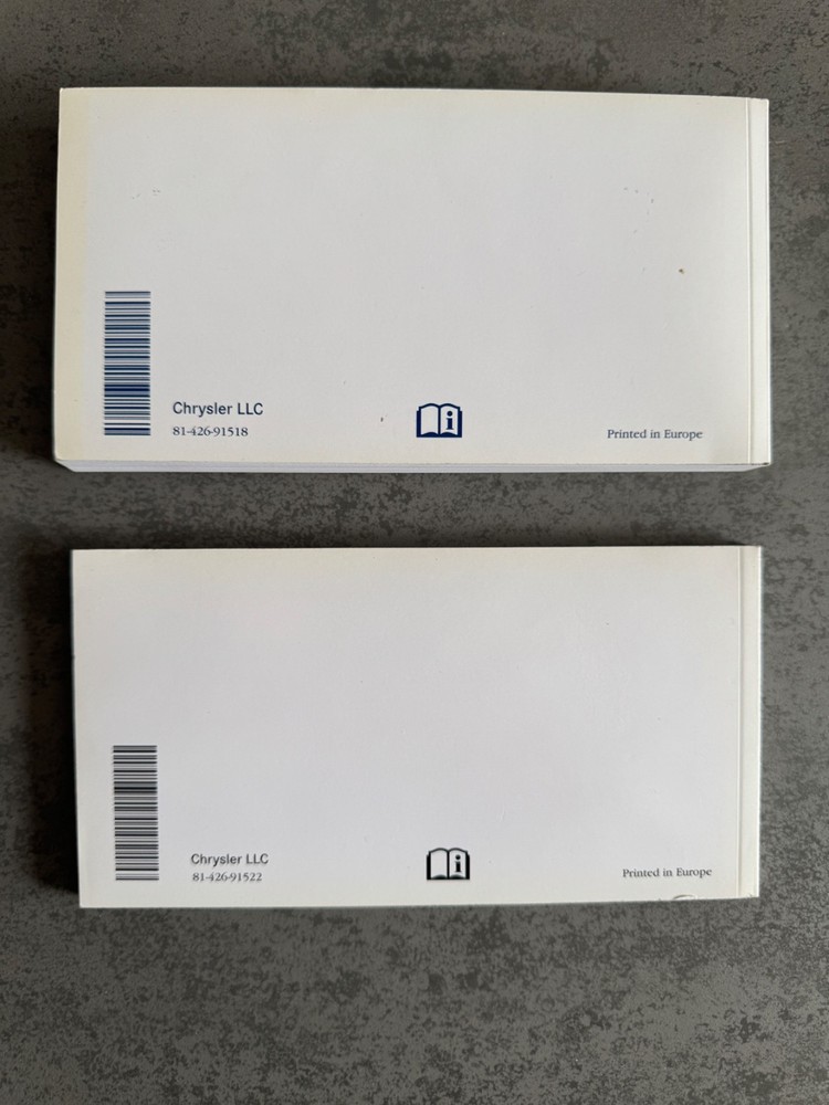 Chrysler Jeep Dodge Navigation & Multimedia System Users Manuals Original