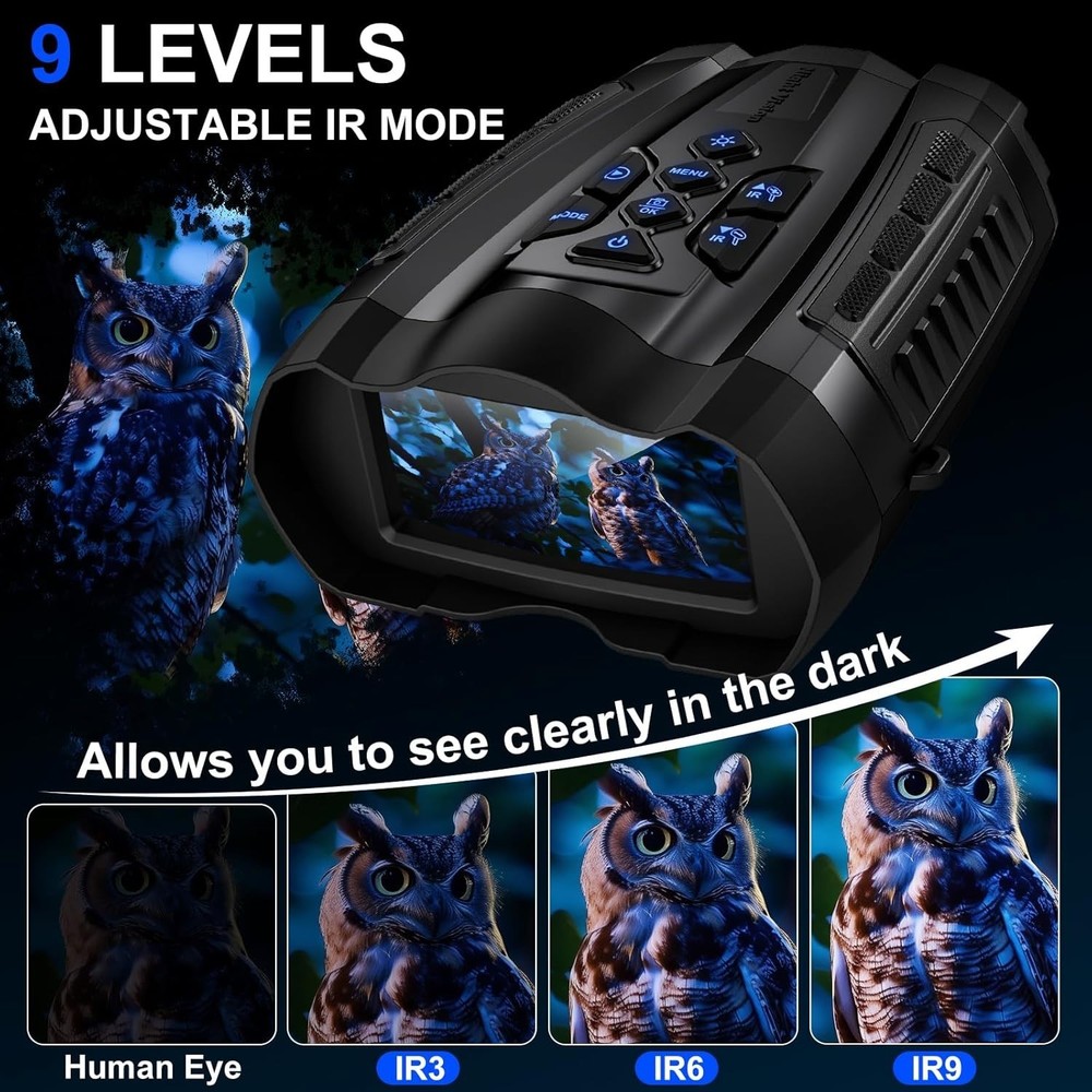 Advanced Night Vision Technology - 16X Digital Zoom