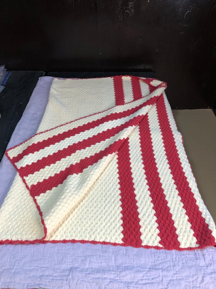 Handmade Crochet Afghan, 79x57