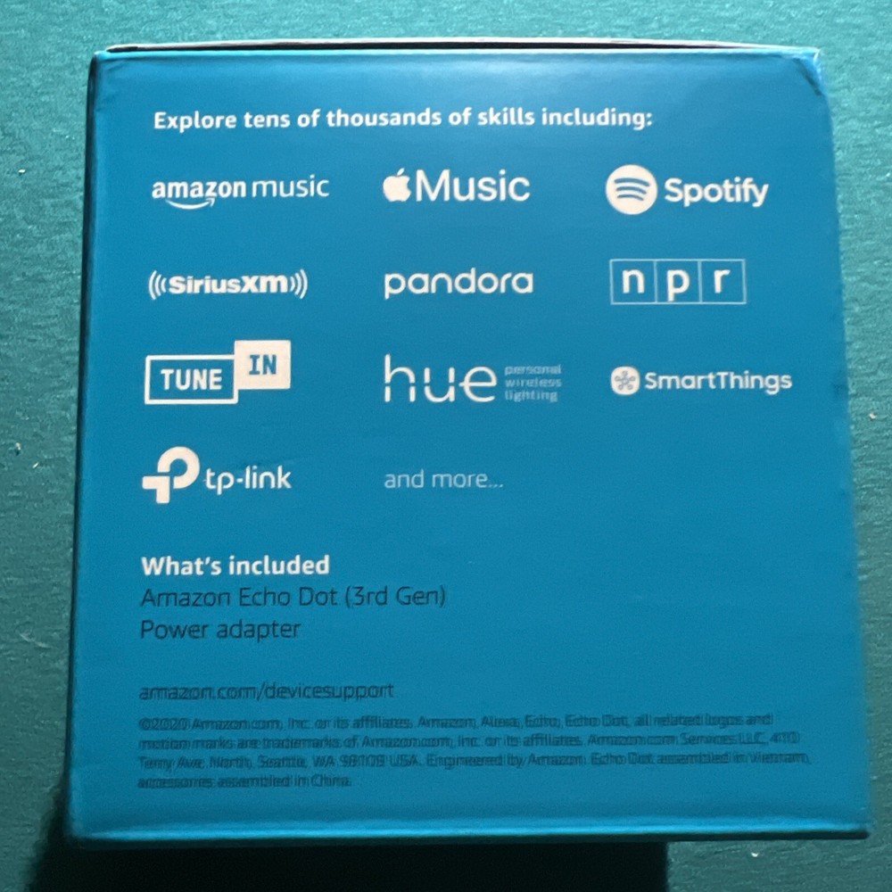 Amazon Echo Dot (3rd Generation) Smart Speaker with Alexa - NEW open box
