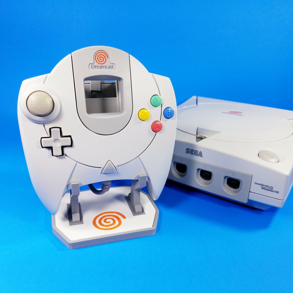 Sega Dreamcast Controller Display Stand - Custom 3D Printed - Multi Color Mounts
