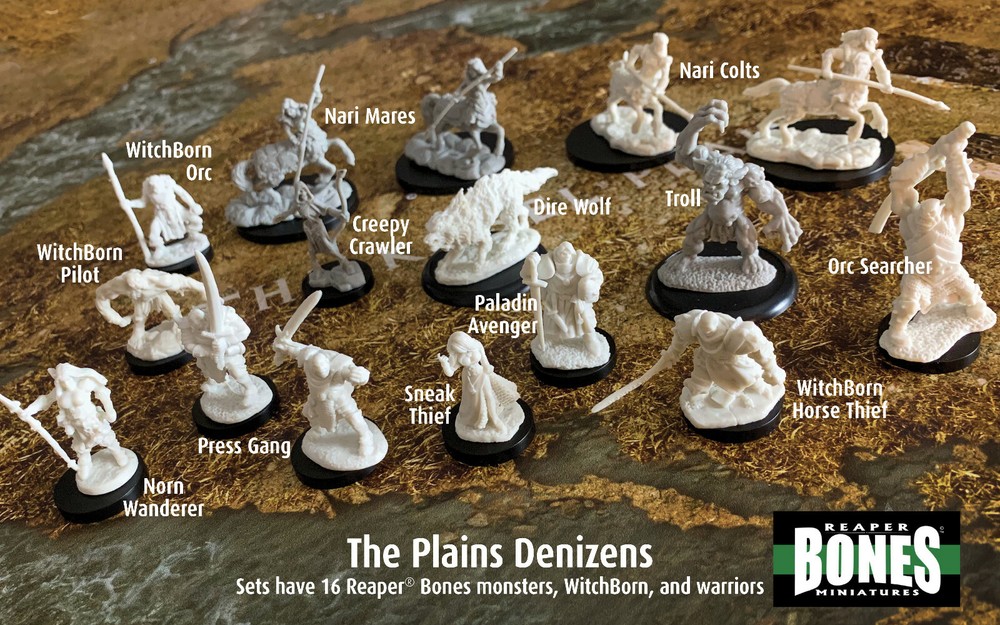 The WitchBorn: Enter Perdition, CLASSIC—OOP—65 Reaper Bones Minis—FINAL SETS!