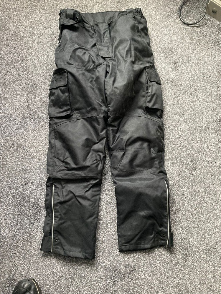 Textile Waterproof Buffalo Motorcycle Pants Size Medium. 30” Inside Leg