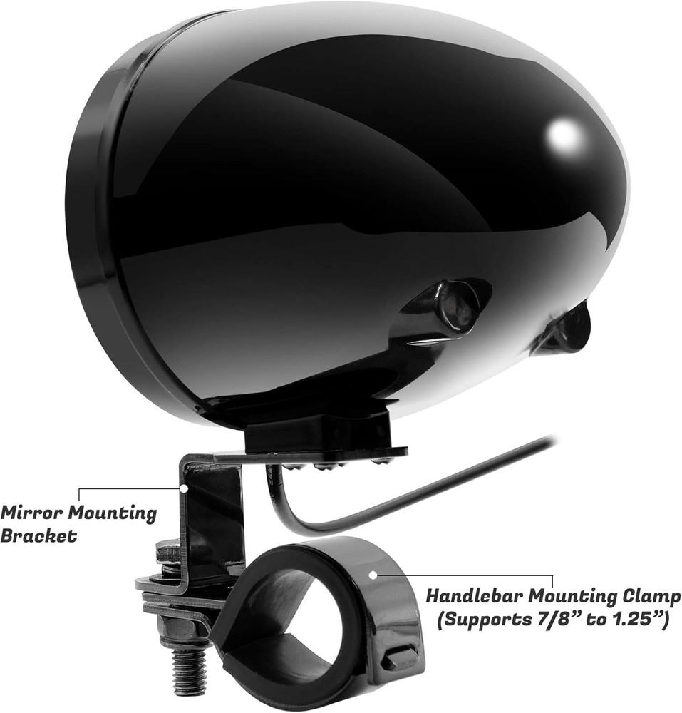 Dynamic Bluetooth Motorcycle Speakers with Weatherproof Design & Easy Setup