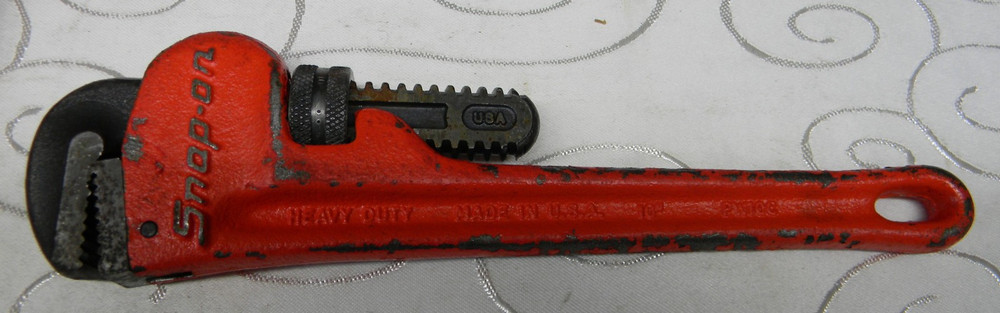 SNAP-ON 10" EXTERNAL PIPE WRENCH #PW10C