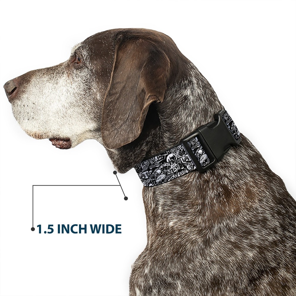 Plastic Clip Collar Comic Nightmare Large 15-24"