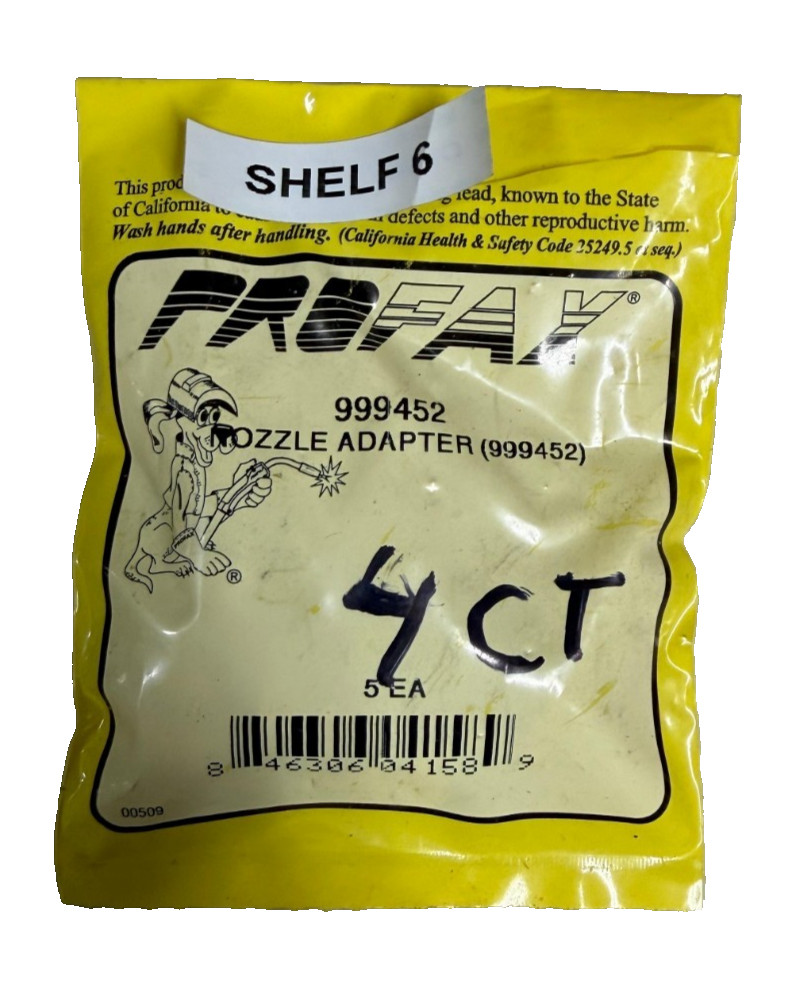 Profax Nozzle Adapter 999452, 5 ea