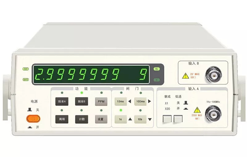 Multi-function Counter PPM Measurement Function 1Hz～100MHz (A) 100MHz～3GHz (B)