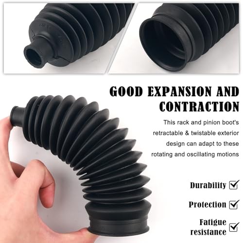 Car Inner Tie Rod Boot with Clips/Fastening Straps Replacement OEM