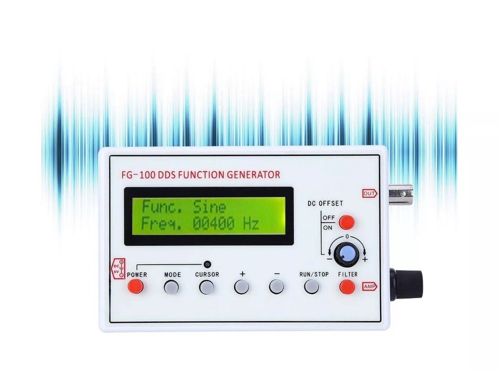 Daytesy Function Generator -;100 DDS Function Generator Sine Frequency 1 (G4)