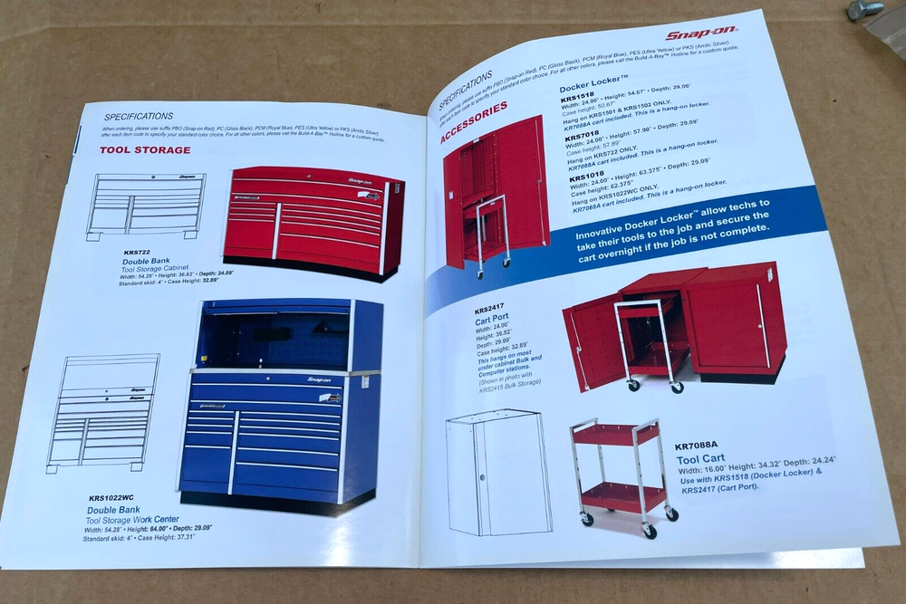 Snap-On Build-A-Bay, Custom Storage Solutions, Catalog