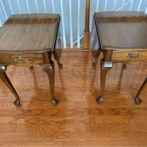 Hammary Vintage drop leaf end tables