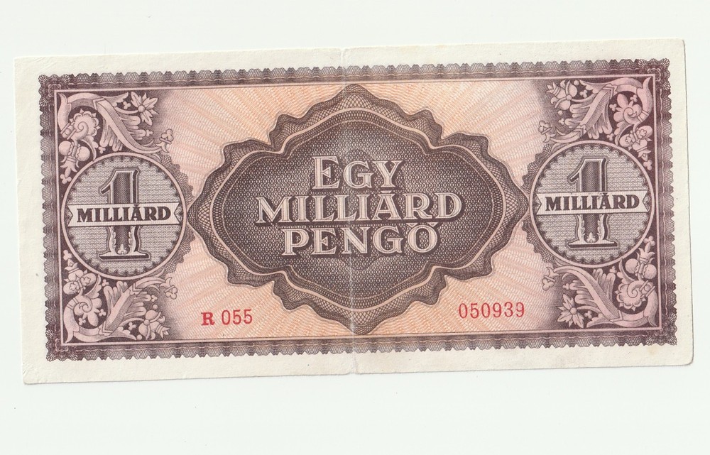 Hungary Banknote 1 Milliard Pengo 1946
