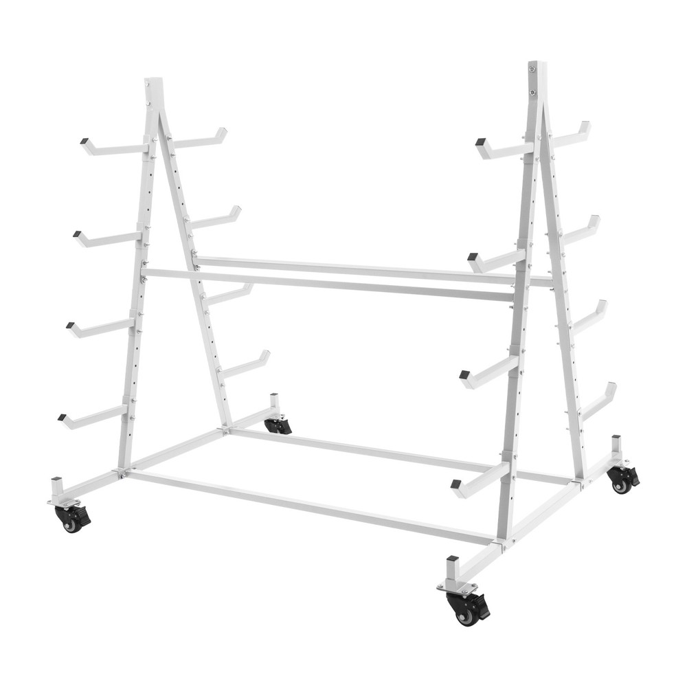 5 Tier Material Handling Conduit Pipe Rack Horizontal Storage Rack w/Wheels