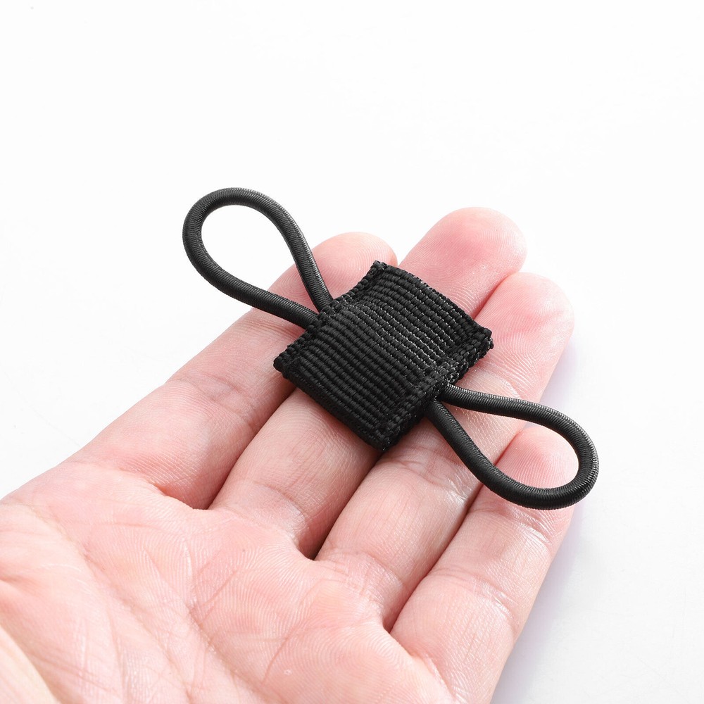 10Pcs Elastic PTT Retainer Tactical MOLLE Storage Strap Antennas Cable Organizer