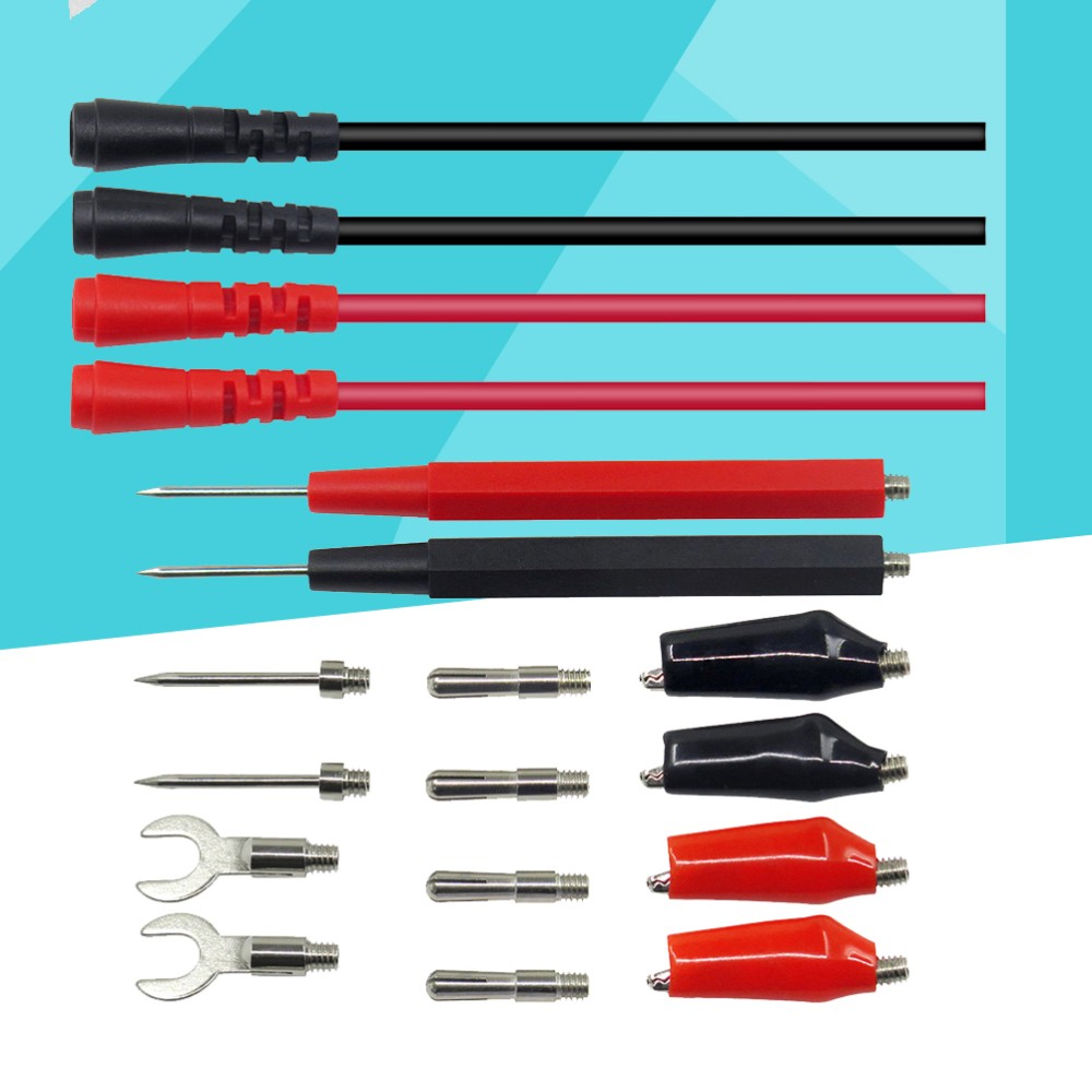 18Pcs/Set Multimeter Probe Silicone Test Lead Tool
