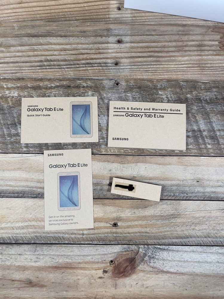 Samsung Galaxy Tab E Lite 8GB Black (2016) SM-T113 Include Manual EMPTY BOX ONLY