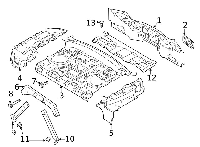 Genuine Ford Side Bracket DP5Z-5440264-A