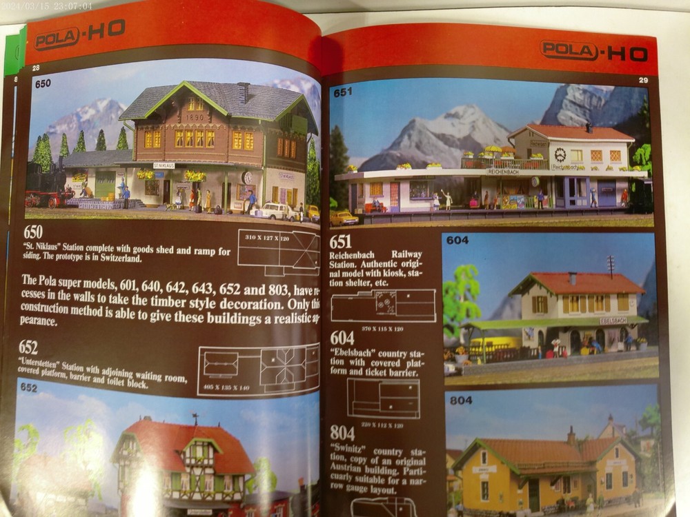 POLA 1982 Model Construction Kits HO-N Catalog