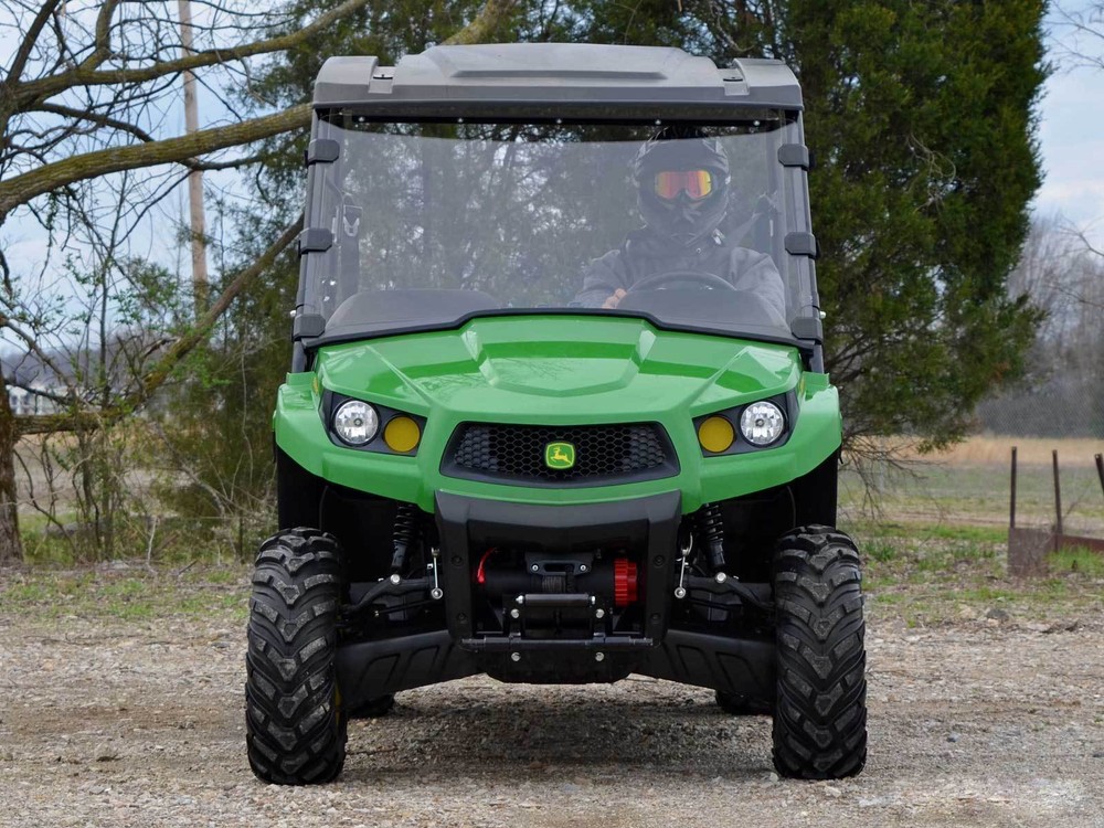 SuperATV Scratch Resistant Full Windshield for John Deere Gator XUV