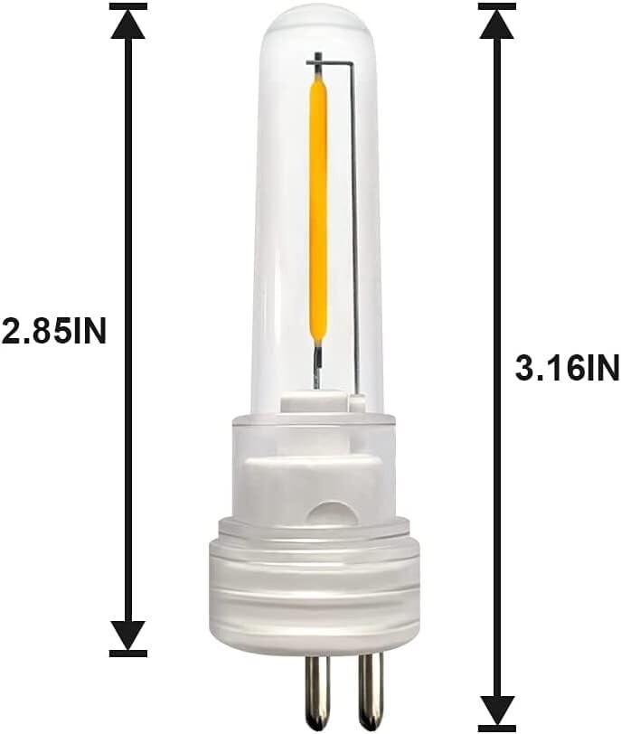 S14 Replacement LED Bulb 1.5W 6 Pack Replacement String Light Bulbs Waterproof