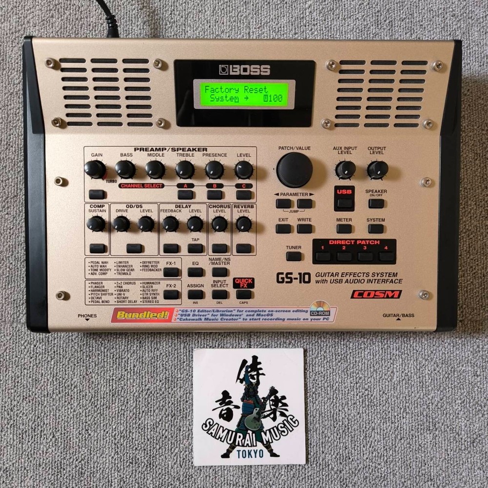 BOSS GS-10 Guitar Effects System Multi-Effects Unit USB Audio Interface from JP