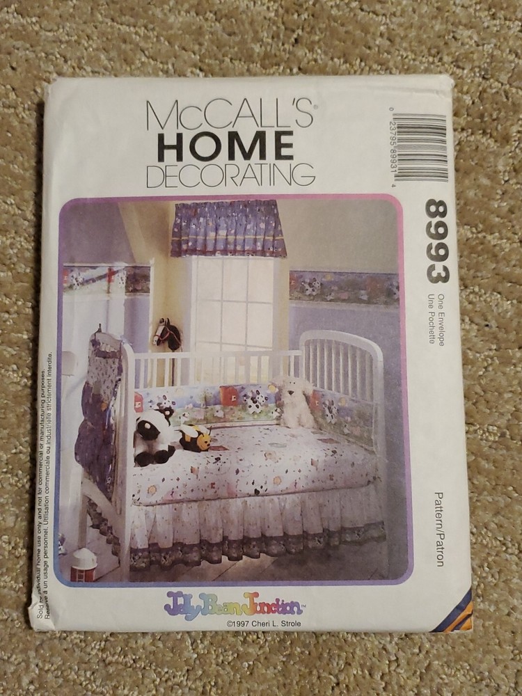 MCCALLS 8933 Old MacDonald Nursery Decor Sewing Pattern Cut